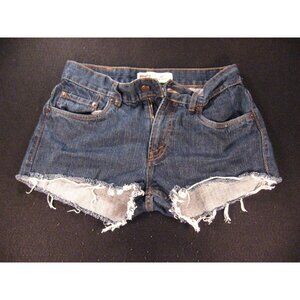 LEVIS 505 CUTOFF JEANS SHORTS Womans 30 MEASURED Tag 29 Daisy Dukes Blue Denim